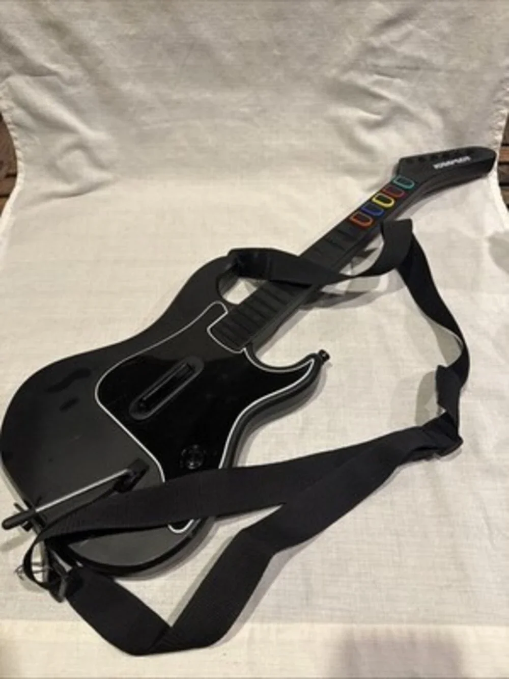 Guitar Hero Kramer Striker Red Octane Wireless Controller PS2 No Dongle.